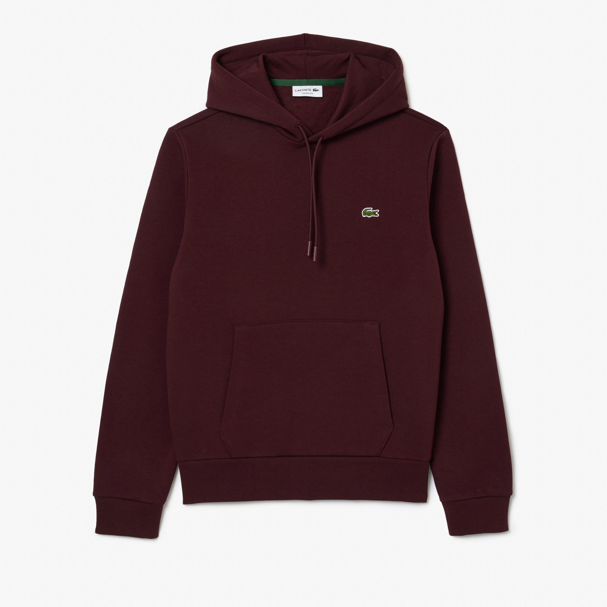 Lacoste Classic Erkek Classic Fit Bordo Hoodie