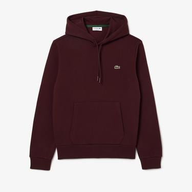  Erkek Classic Fit Kapüşonlu Bordo Sweatshirt