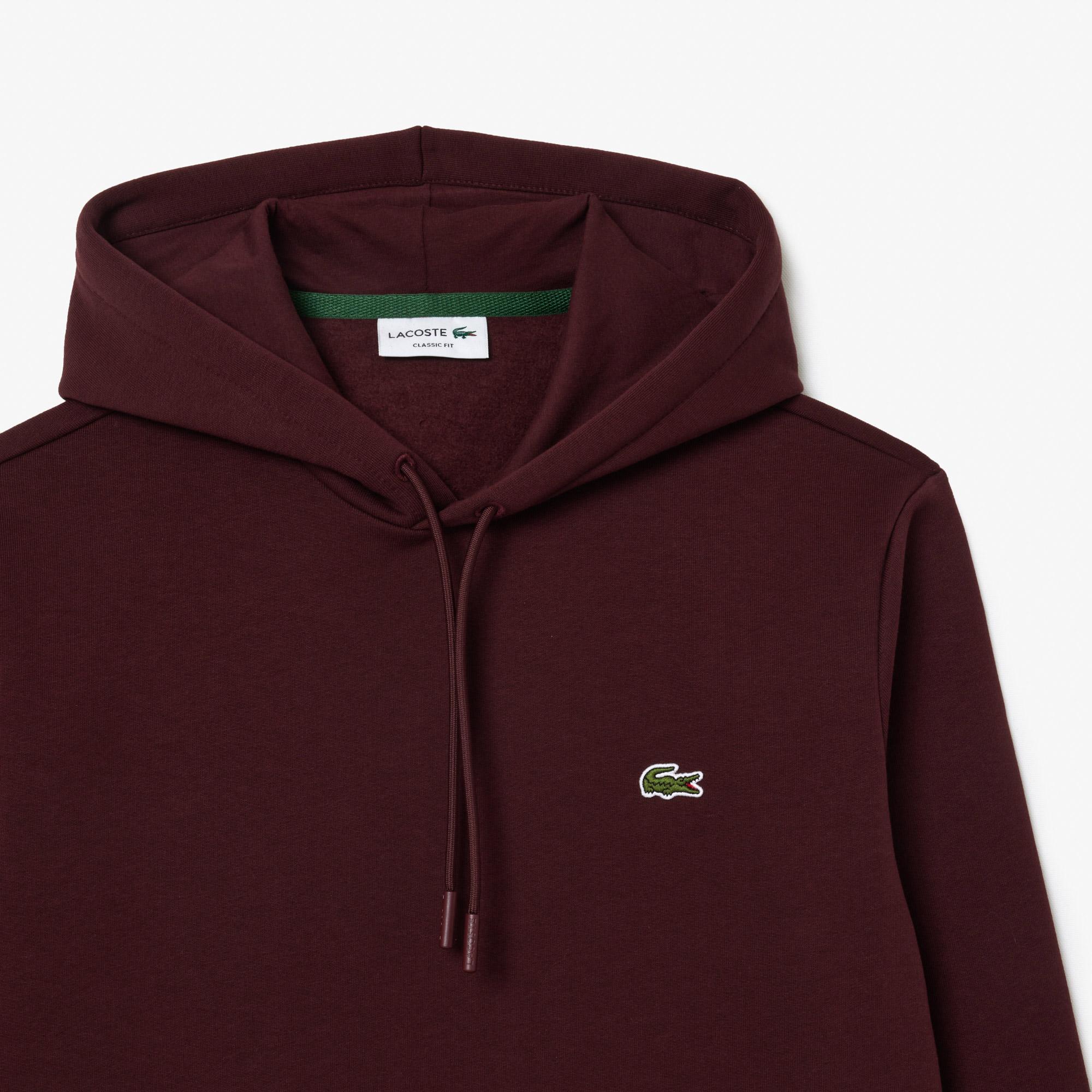 Lacoste Classic Erkek Classic Fit Bordo Hoodie