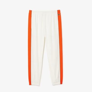  Erkek Regular Fit Renk Bloklu Beyaz Eşofman Altı