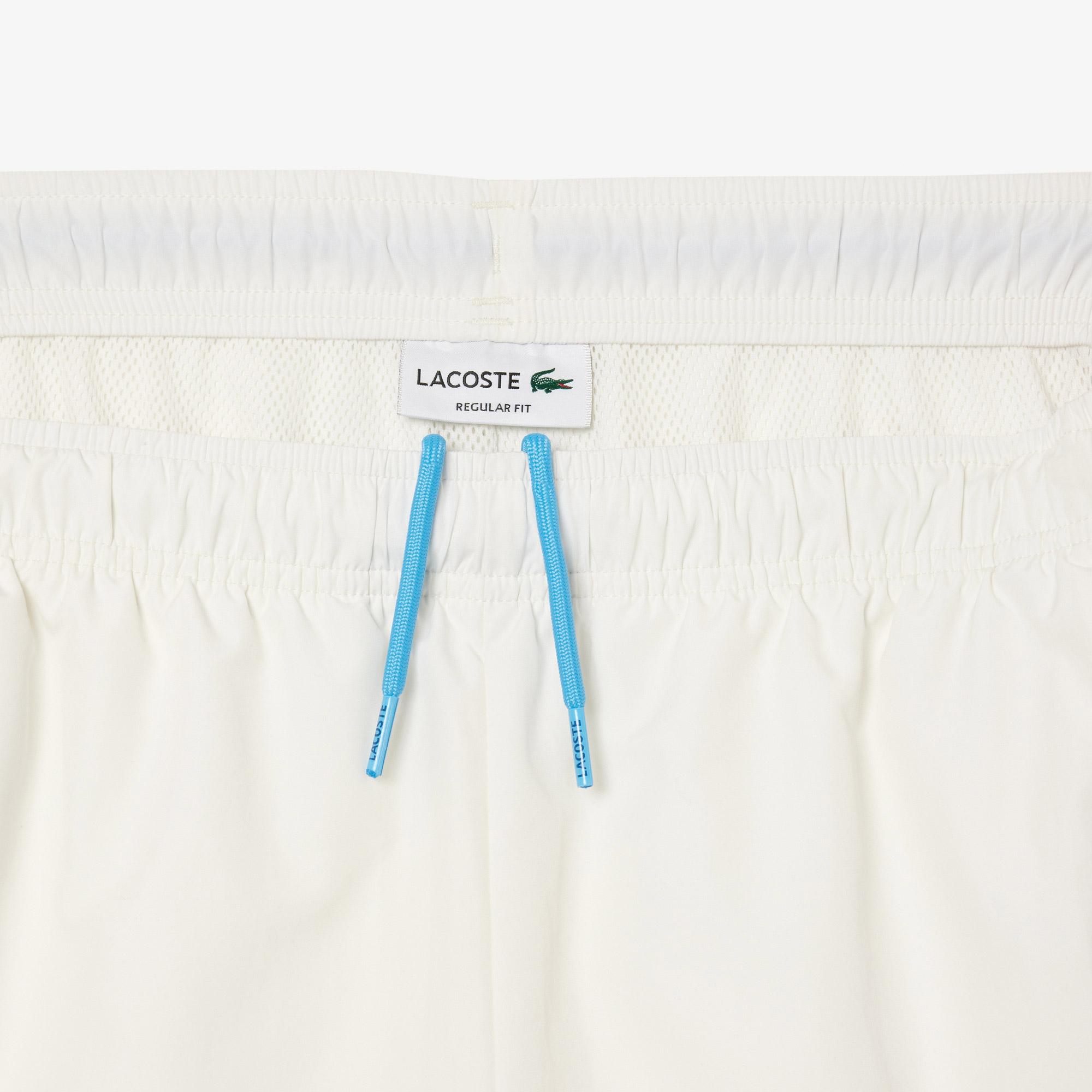 Erkek Regular Fit Renk Bloklu Beyaz Eşofman Altı