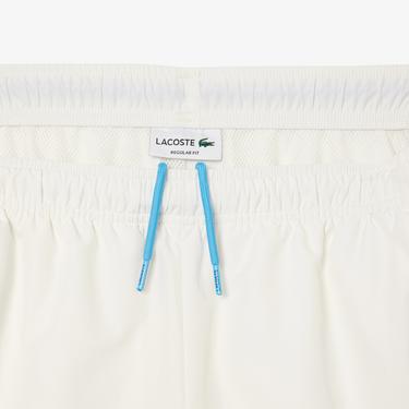  Erkek Regular Fit Renk Bloklu Beyaz Eşofman Altı