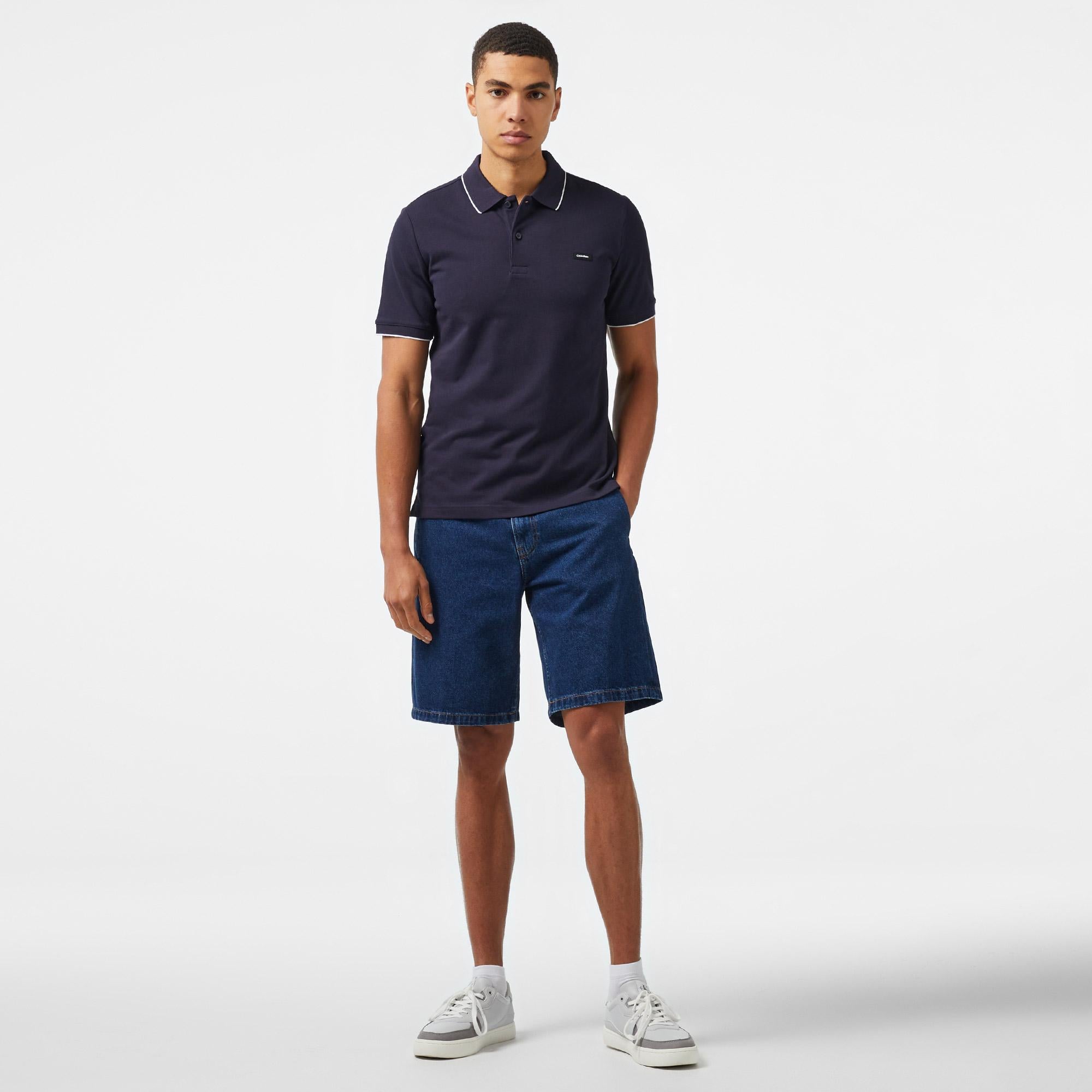 Calvin Klein Essentials Erkek Lacivert Polo