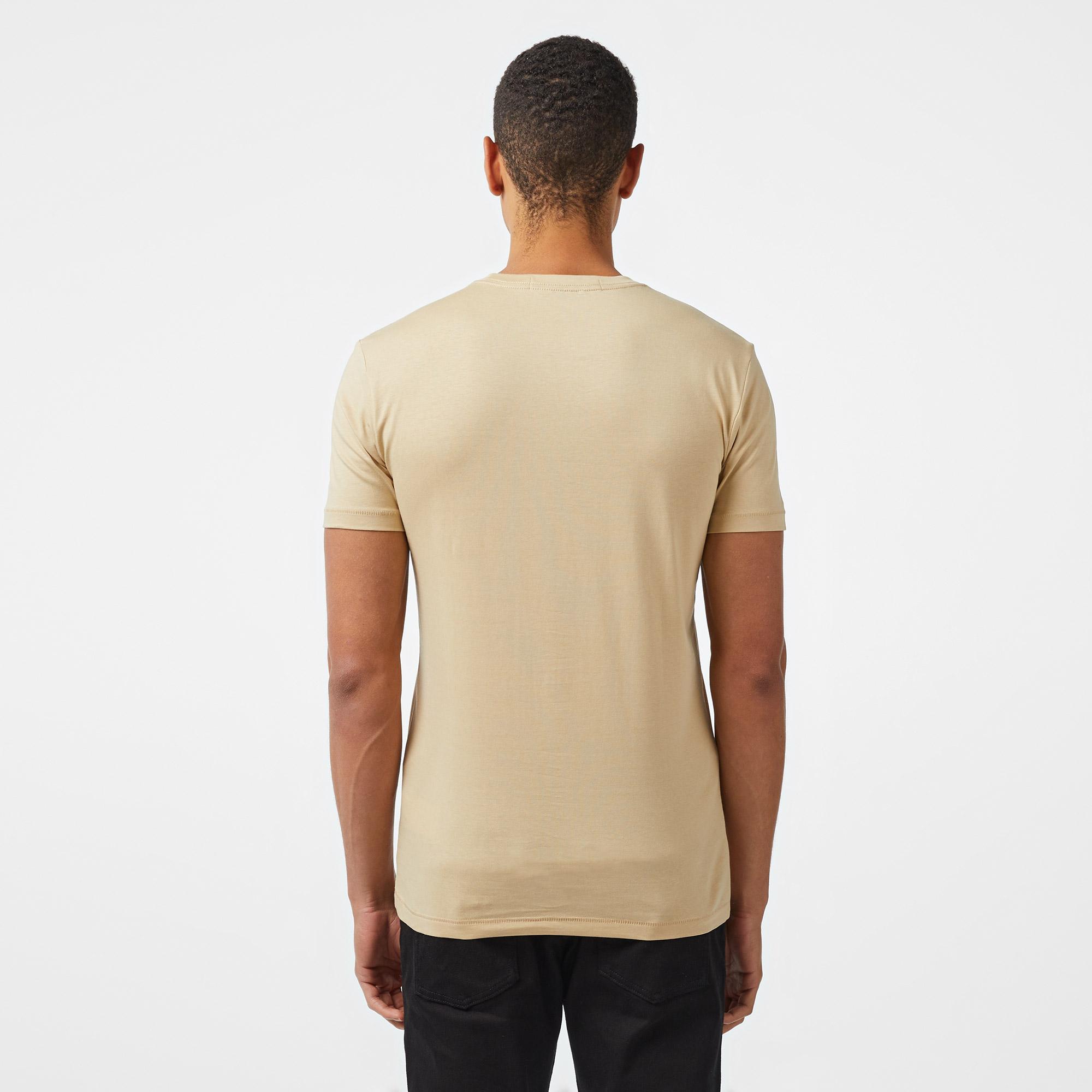 Calvin Klein Jeans Seasonal Monologo Erkek Haki T-Shirt