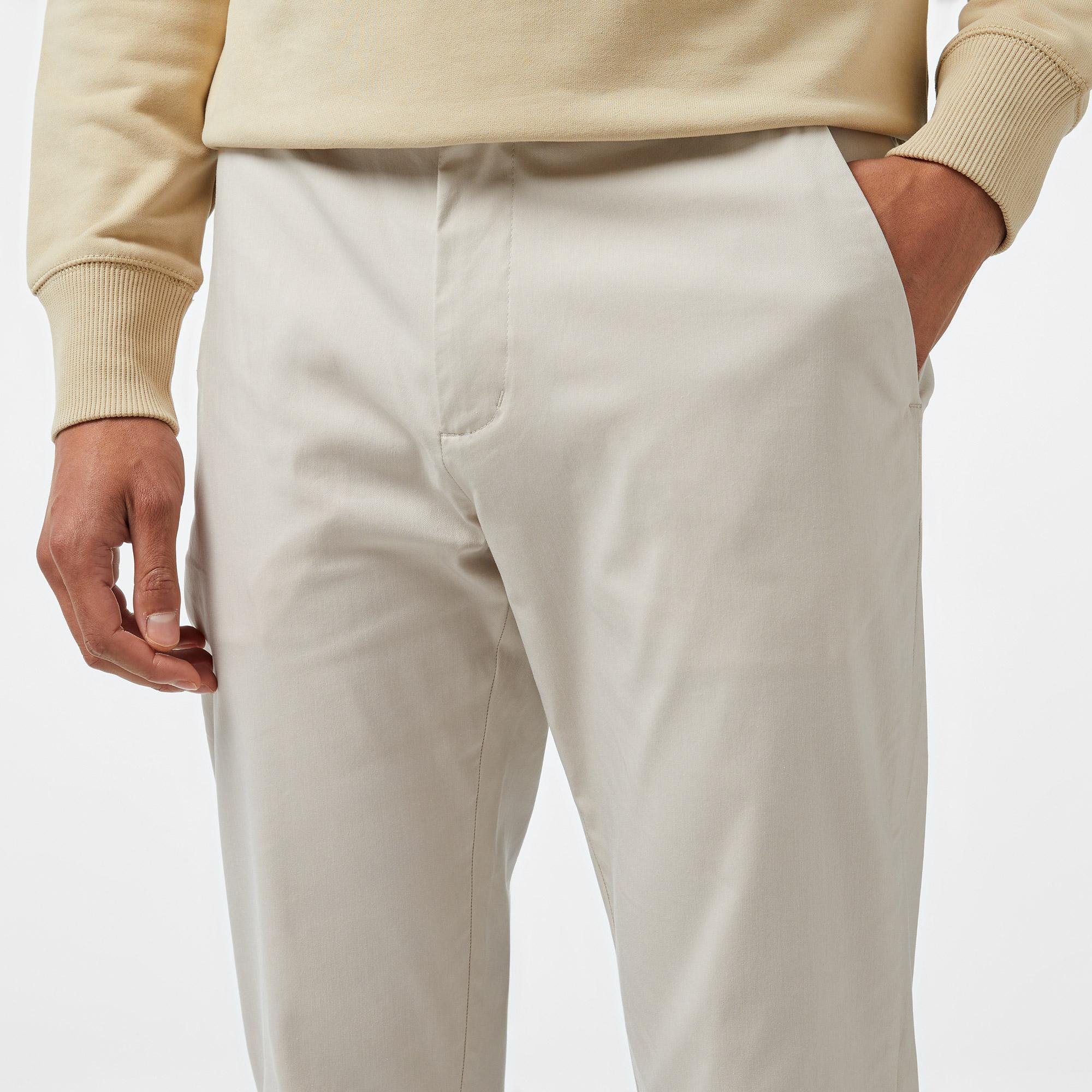 Calvin Klein Tech Cotton Stretch Tapered Erkek Bej Jogger Pantolon