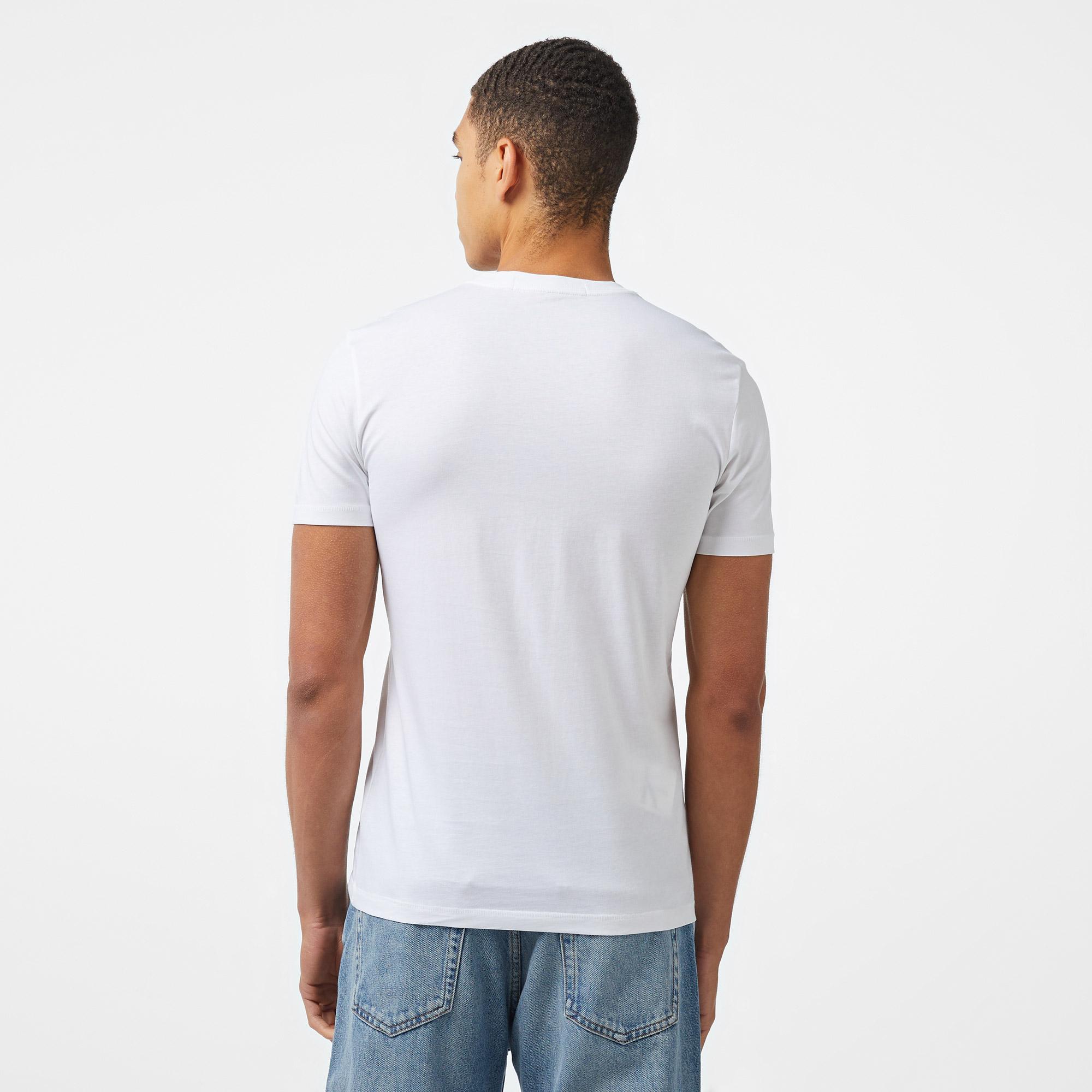 Calvin Klein Jeans Seasonal Monologo Erkek Beyaz T-Shirt