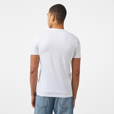  Calvin Klein Jeans Seasonal Monologo Erkek Beyaz T-Shirt