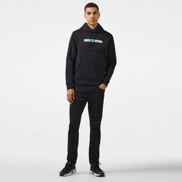  Calvin Klein Cut Out Shadow Logo Erkek Siyah Hoodie