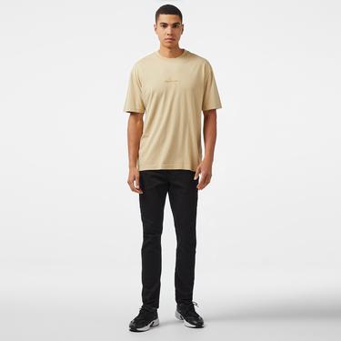  Calvin Klein Jeans Washed Monologo Erkek Haki T-Shirt