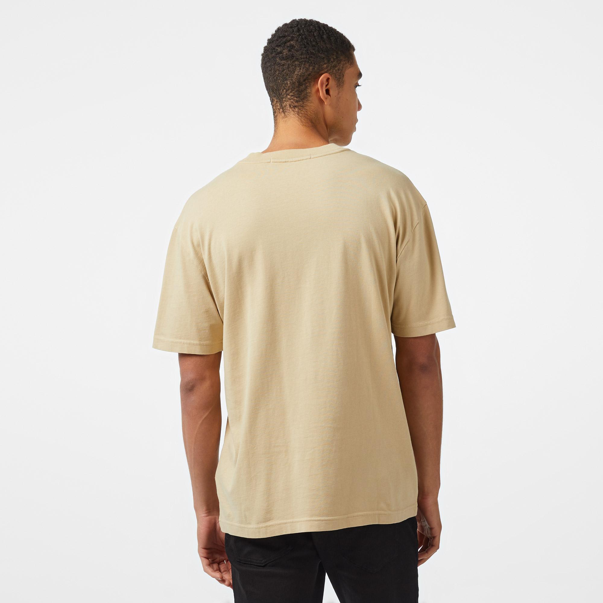 Calvin Klein Jeans Washed Monologo Erkek Haki T-Shirt