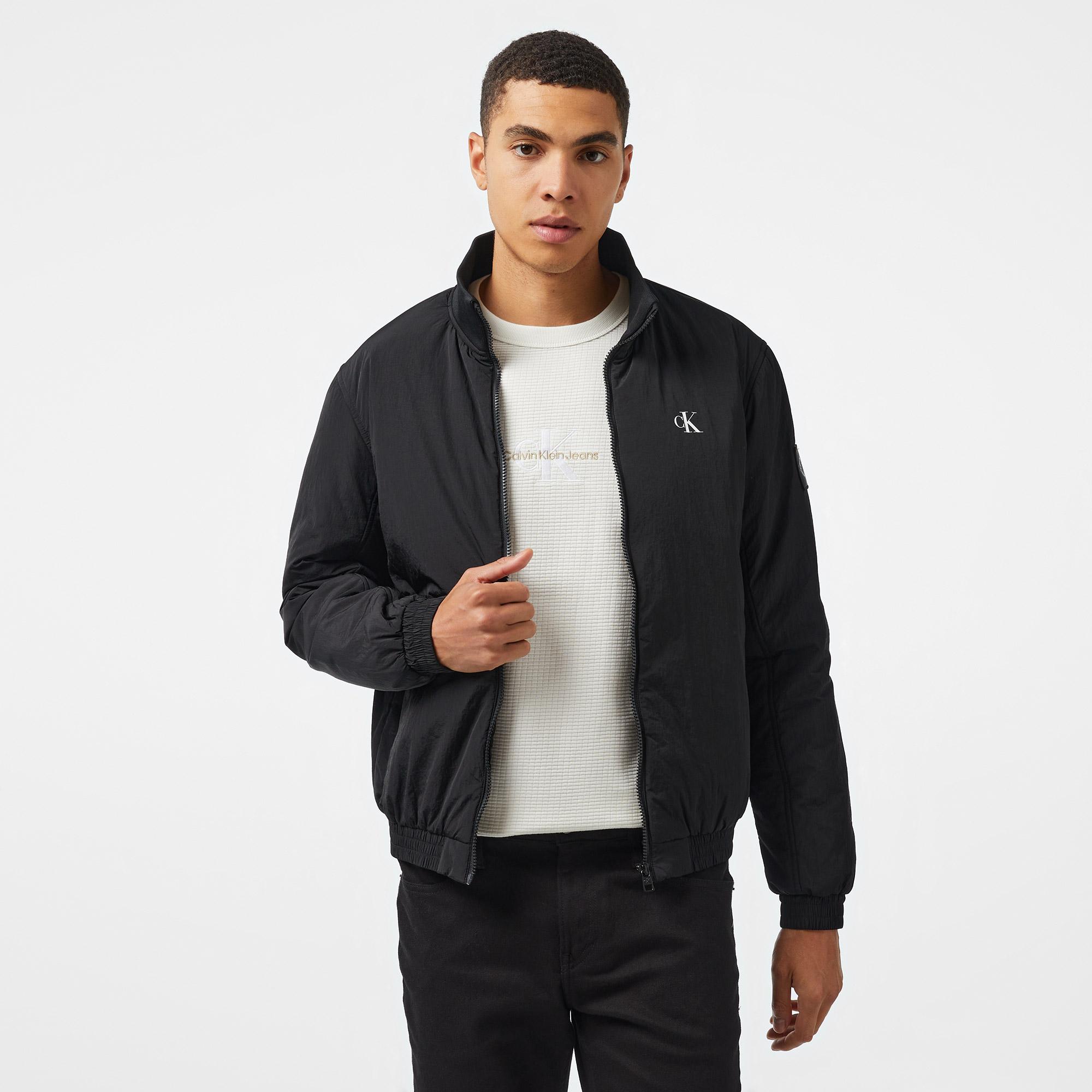 Calvin Klein Jeans Padded Harrington Erkek Siyah Ceket