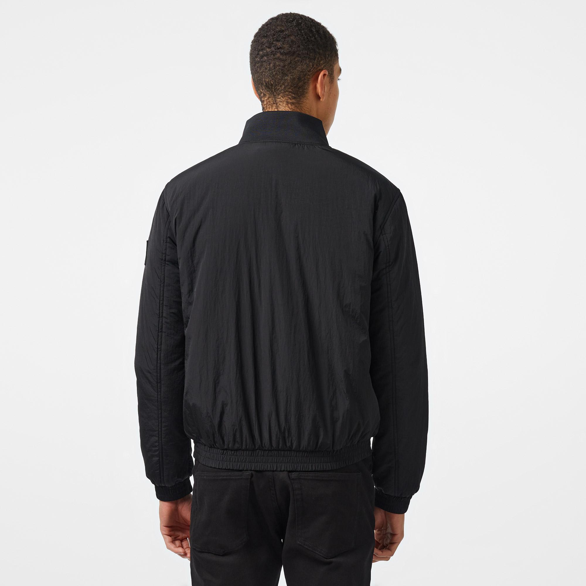 Calvin Klein Jeans Padded Harrington Erkek Siyah Ceket