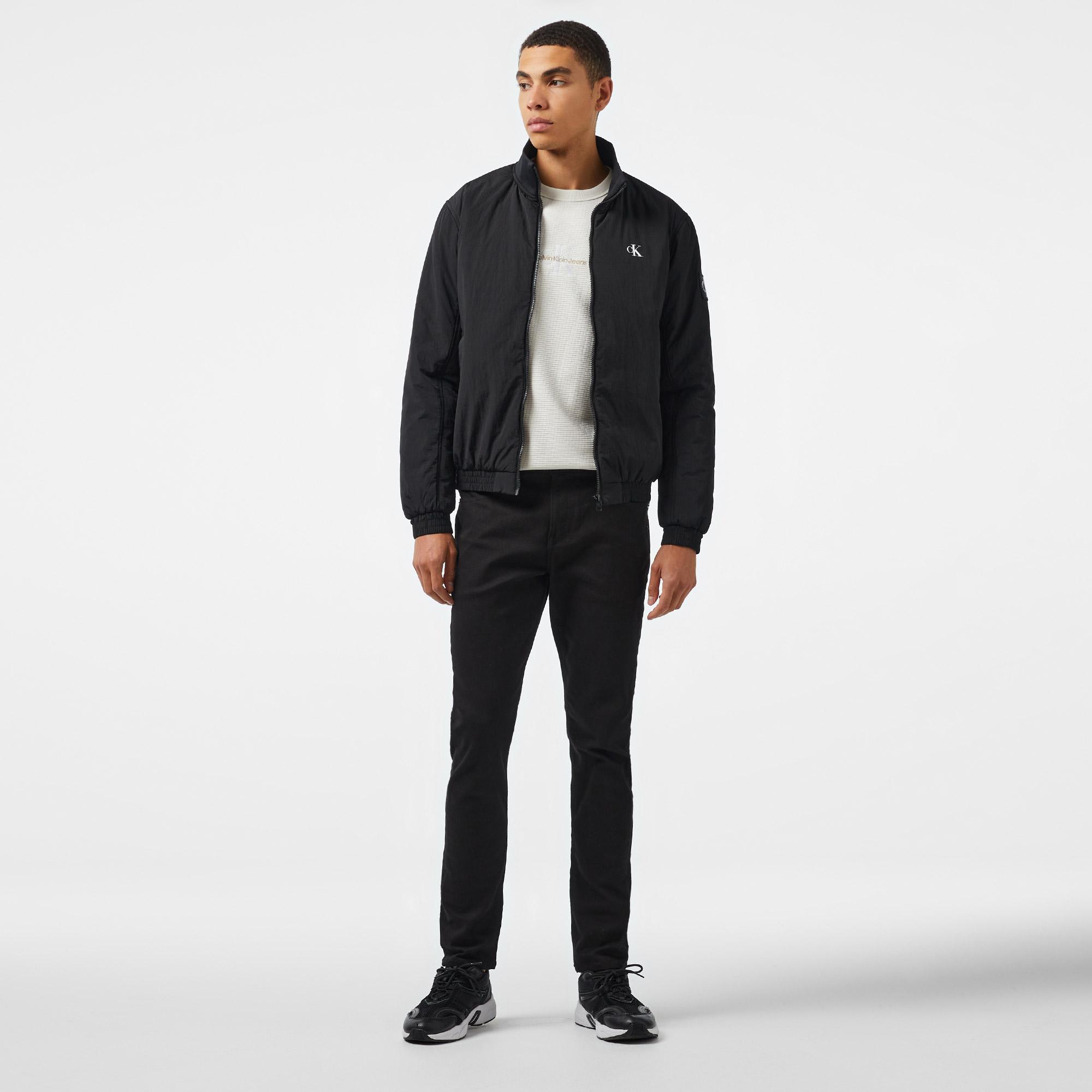 Calvin Klein Jeans Padded Harrington Erkek Siyah Ceket