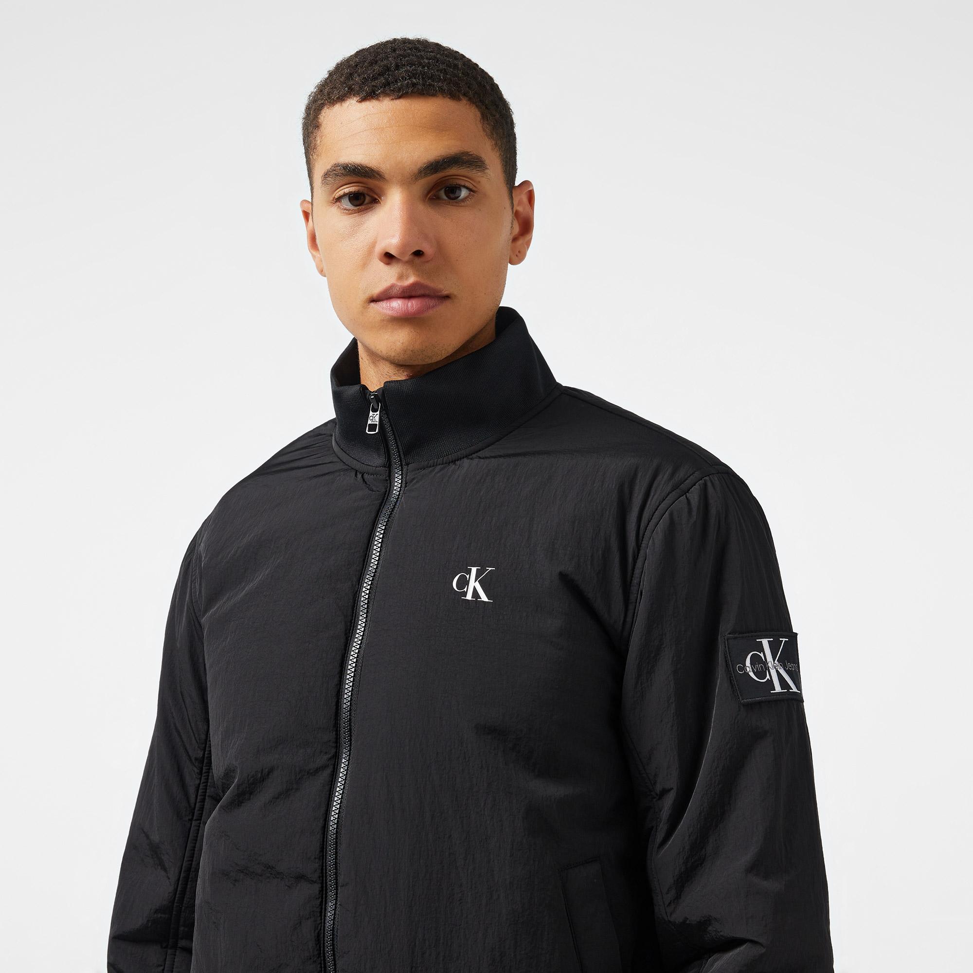 Calvin Klein Jeans Padded Harrington Erkek Siyah Ceket