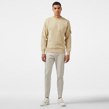  Calvin Klein Tech Cotton Stretch Tapered Erkek Bej Jogger Pantolon