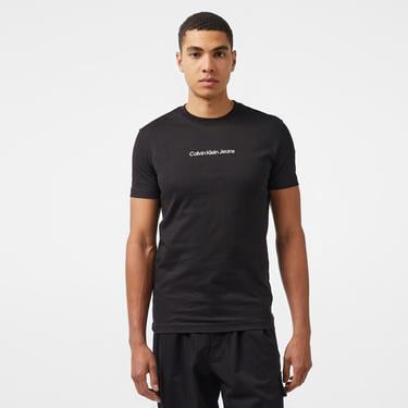  Calvin Klein Jeans Mixed institutional Logo Erkek Siyah T-Shirt
