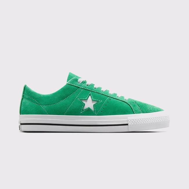  Converse One Star Pro Unisex Yeşil Süet Sneaker