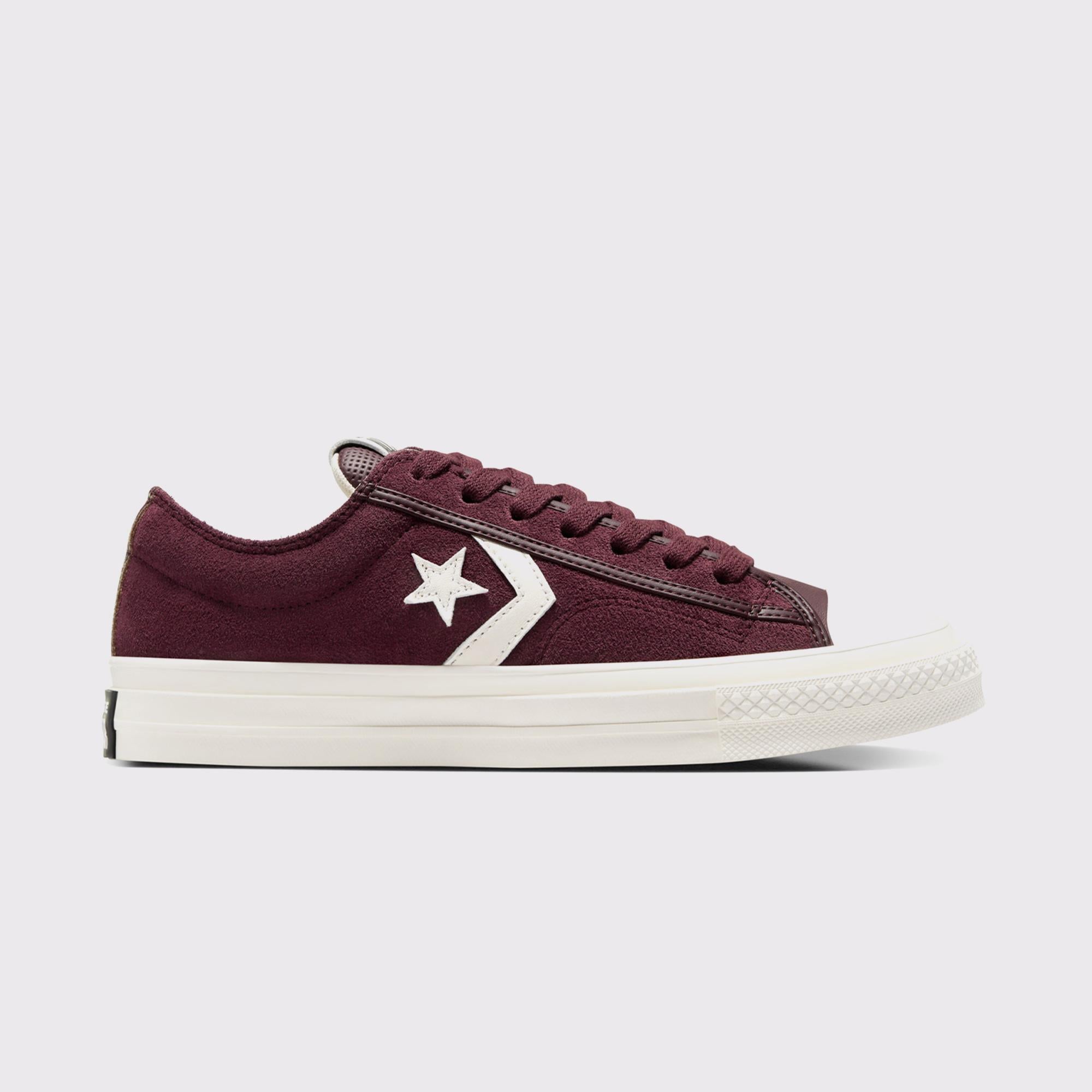 Converse Star Player 76 Unisex Bordo Süet Sneaker