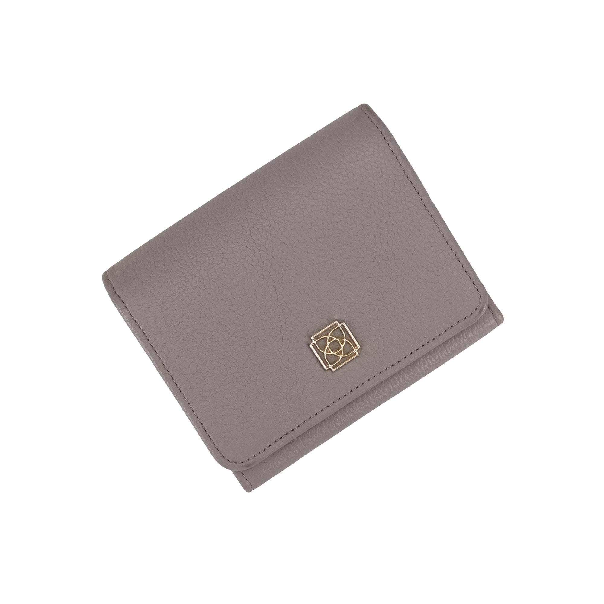 Heleno Gri Kadın Deri Cüzdan