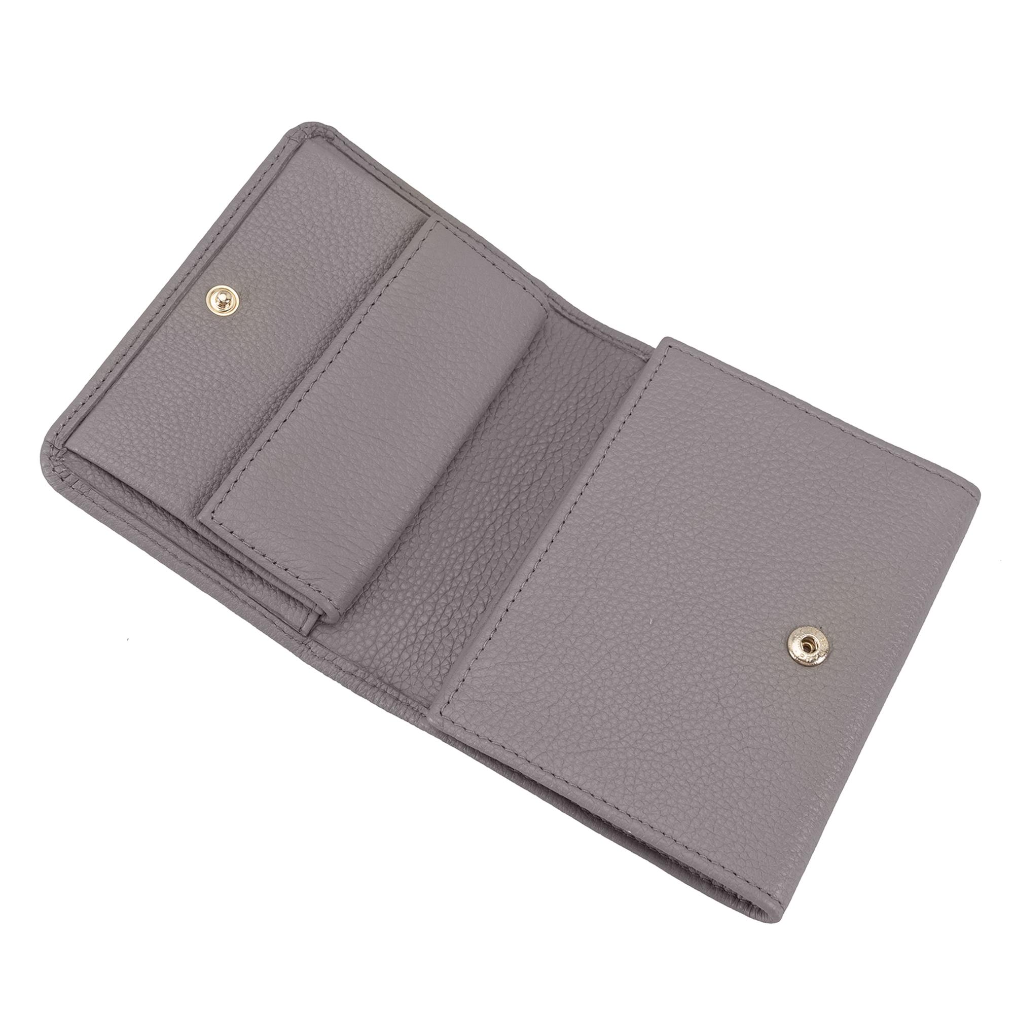 Heleno Gri Kadın Deri Cüzdan