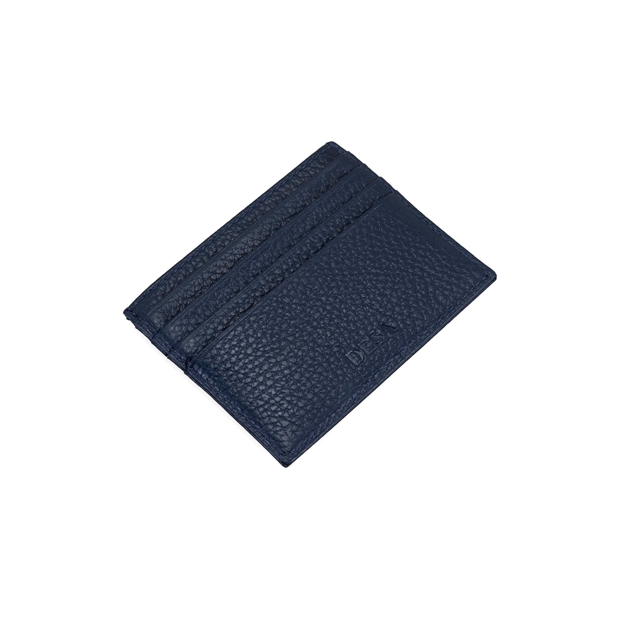 Vidal Lacivert Erkek Deri Kartlık