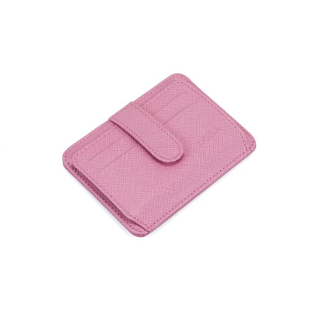  Lenora Pembe Kadın Deri Kartlık