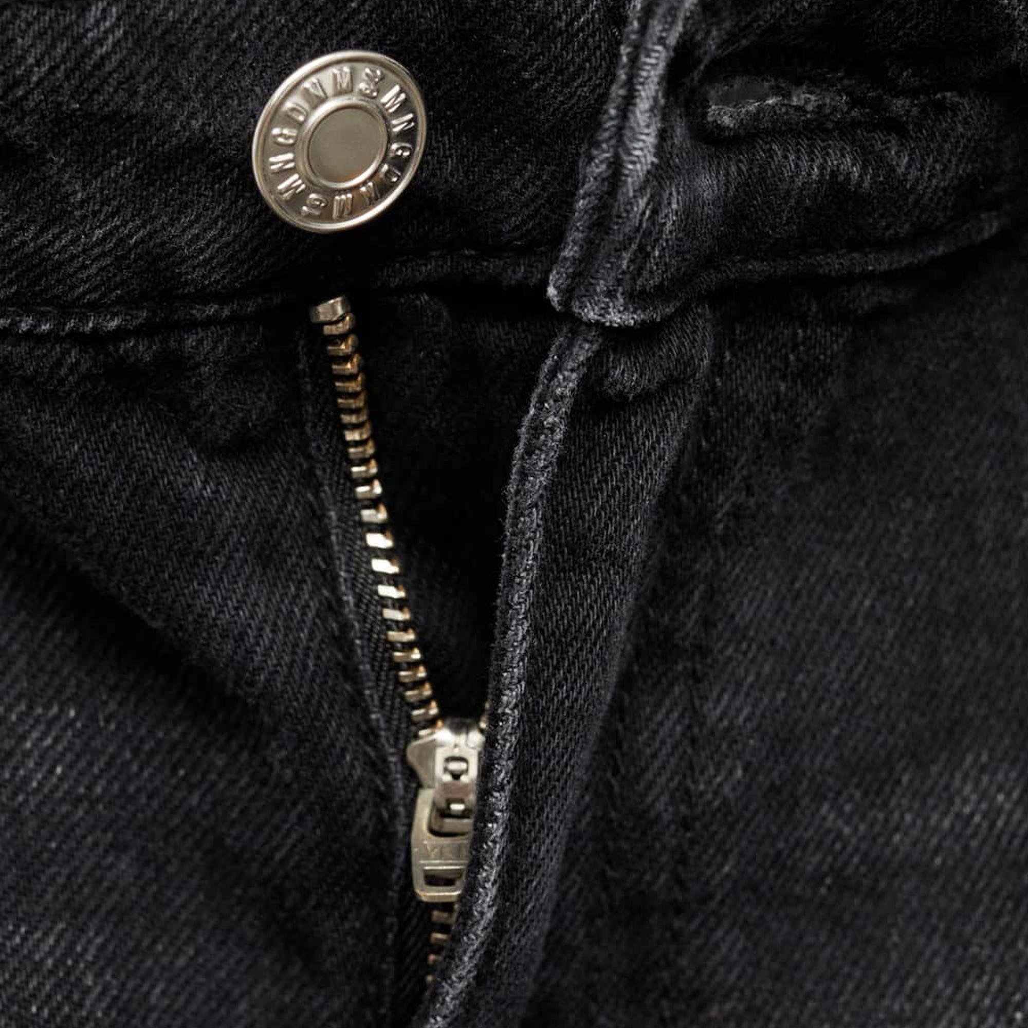 Mango Kadın Danila Wideleg Yüksek Belli Jean Pantolon Siyah Denim