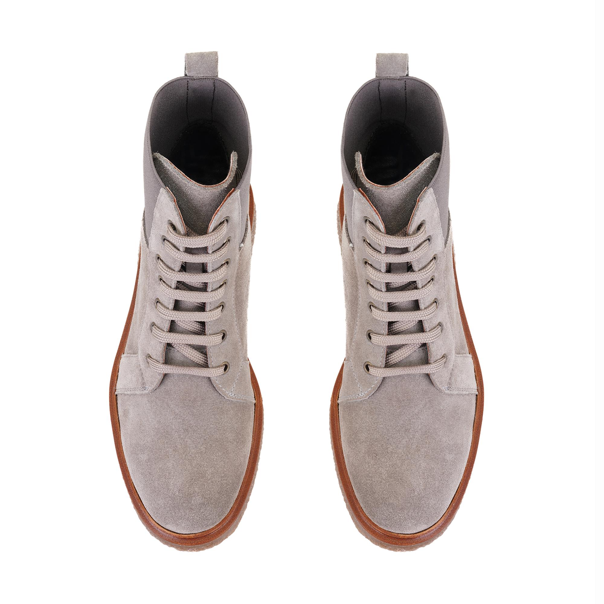 Kadın Vizon Bağcıklı Süet Deri Postal Bot