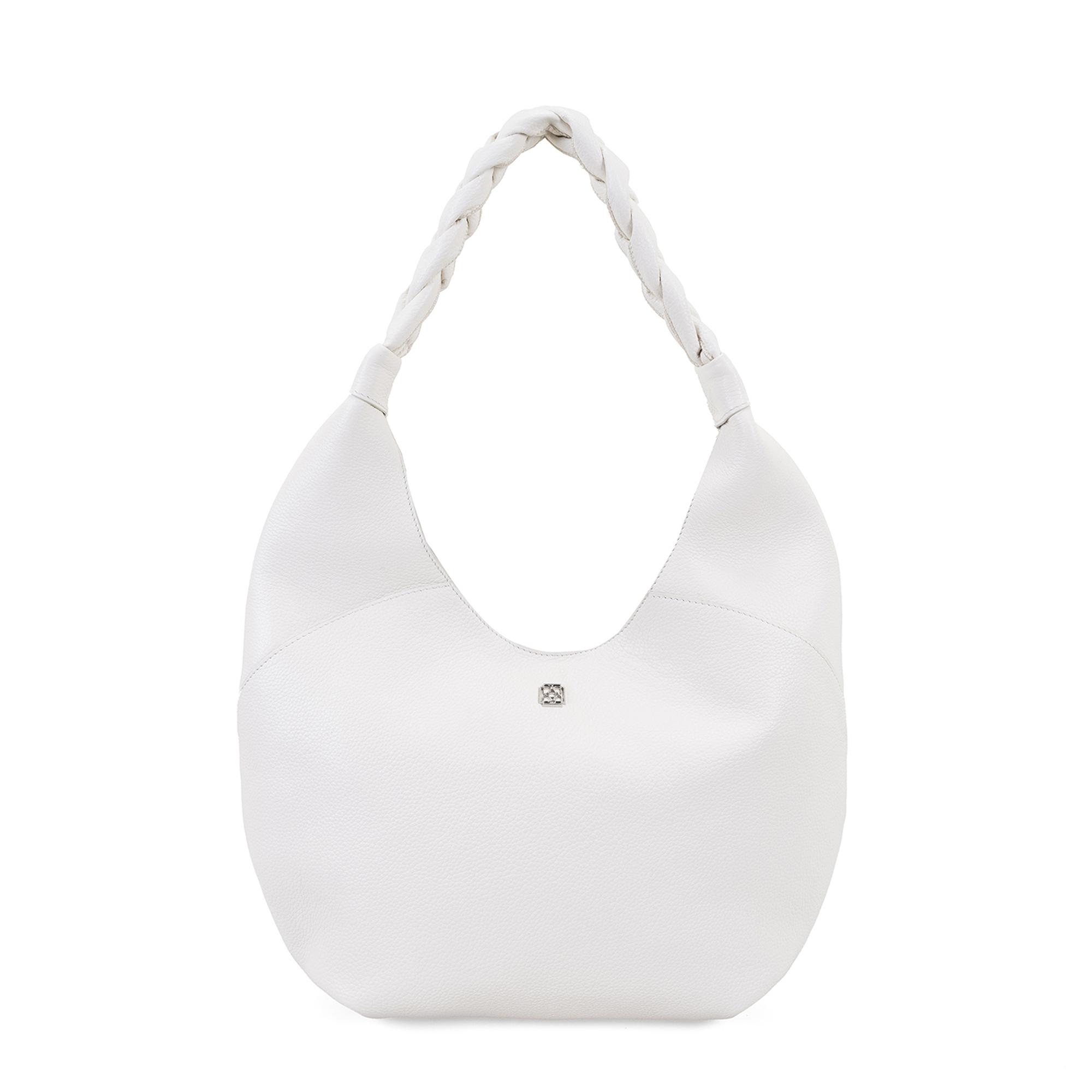 Jainel Beyaz Kadın Deri Omuz Çantası