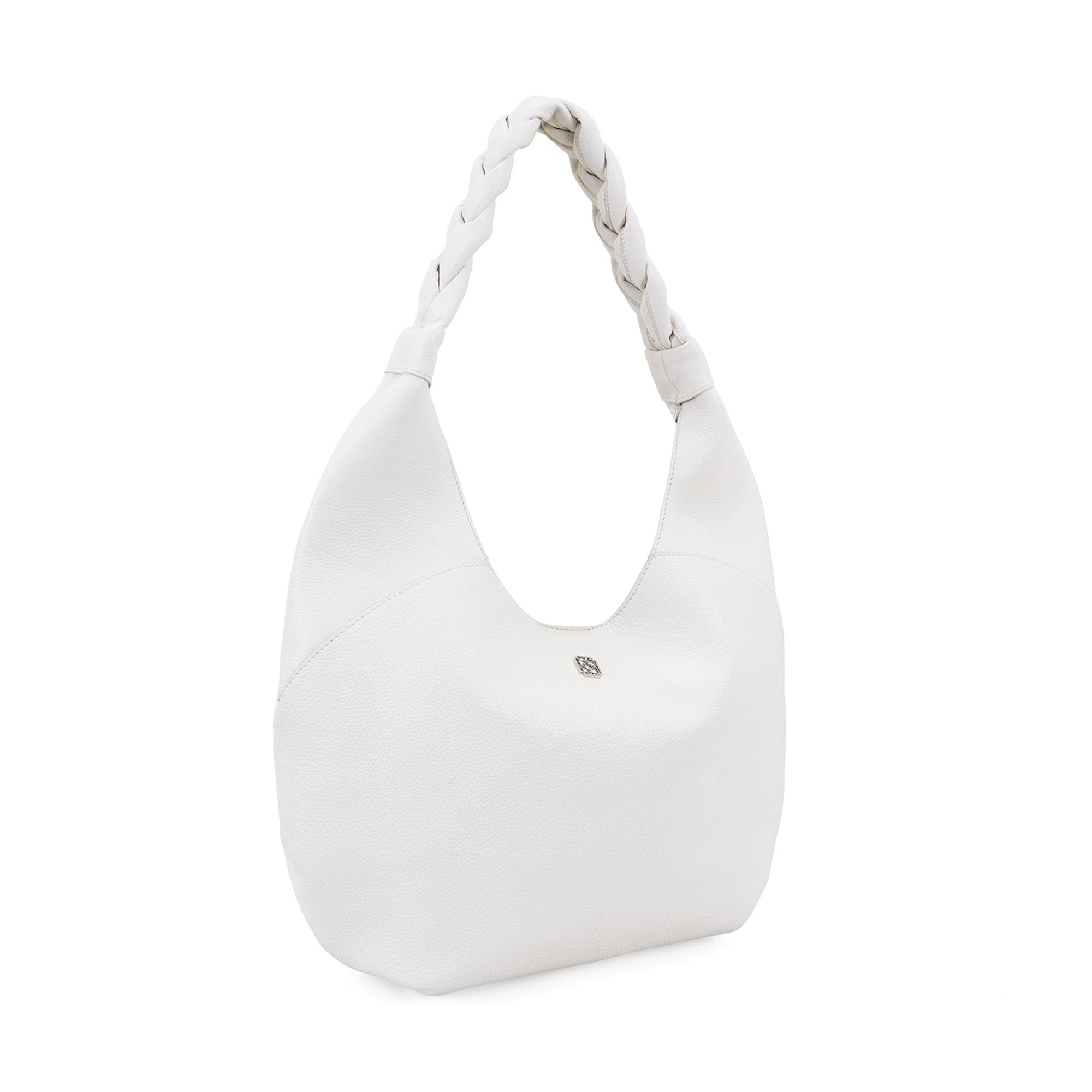 Jainel Beyaz Kadın Deri Omuz Çantası