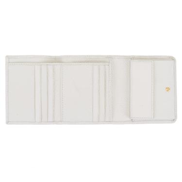  Heleno Beyaz Kadın Deri Cüzdan