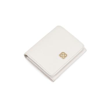  Heleno Beyaz Kadın Deri Cüzdan