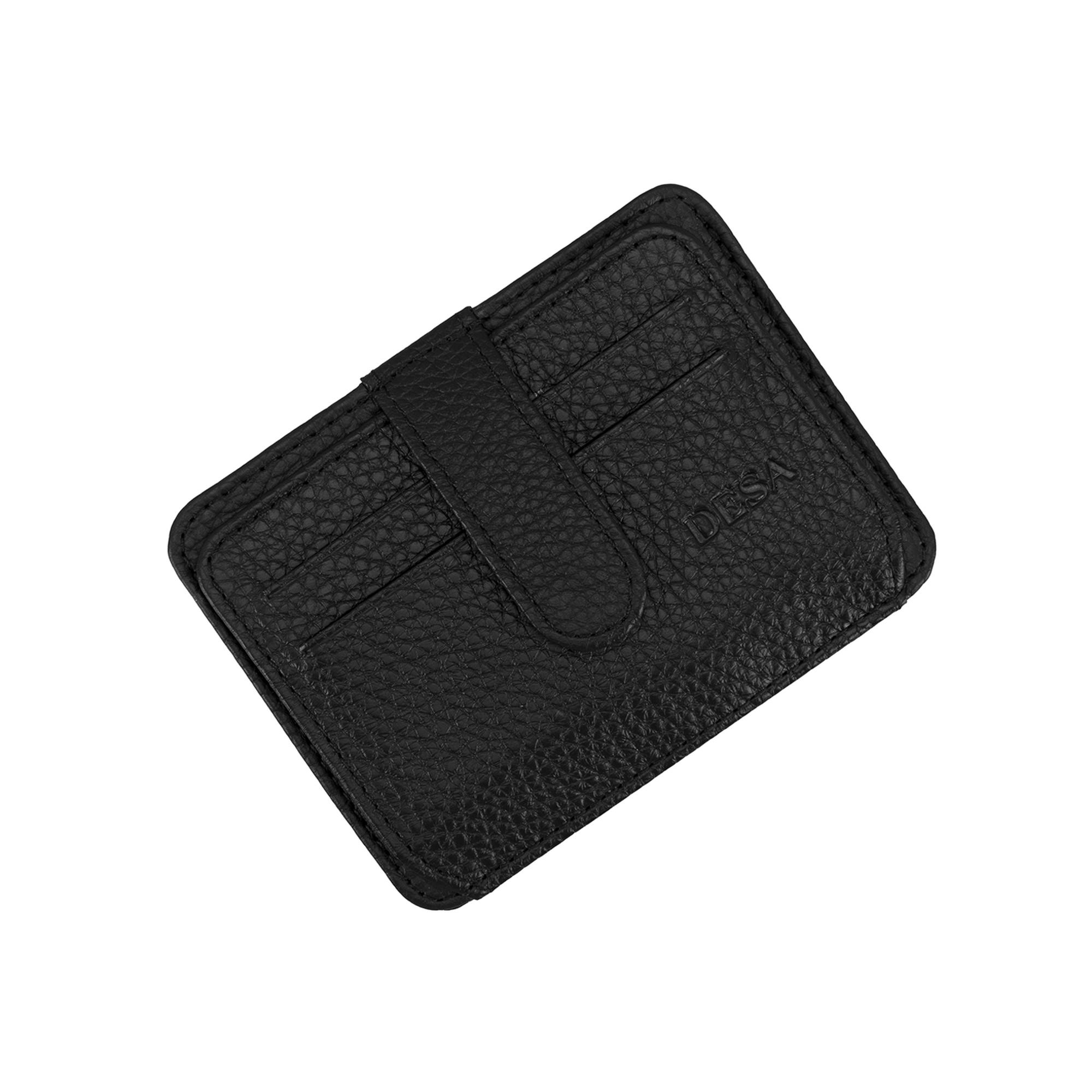 Lerona Siyah Deri Kartlık