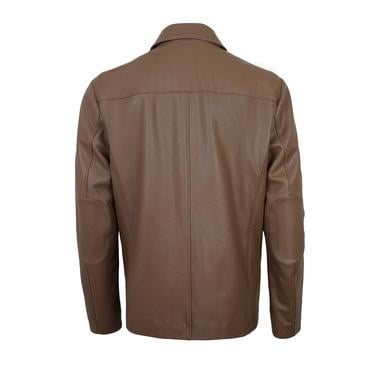  Carlino Kahve Erkek Deri Mont