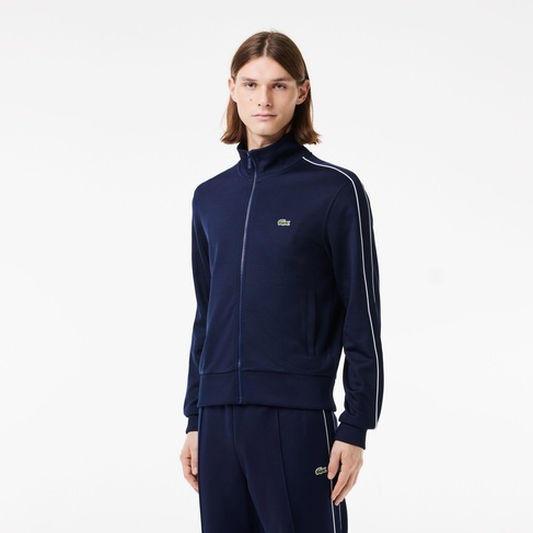  Lacoste Erkek Regular Fit Fermuarlı Lacivert Sweatshirt
