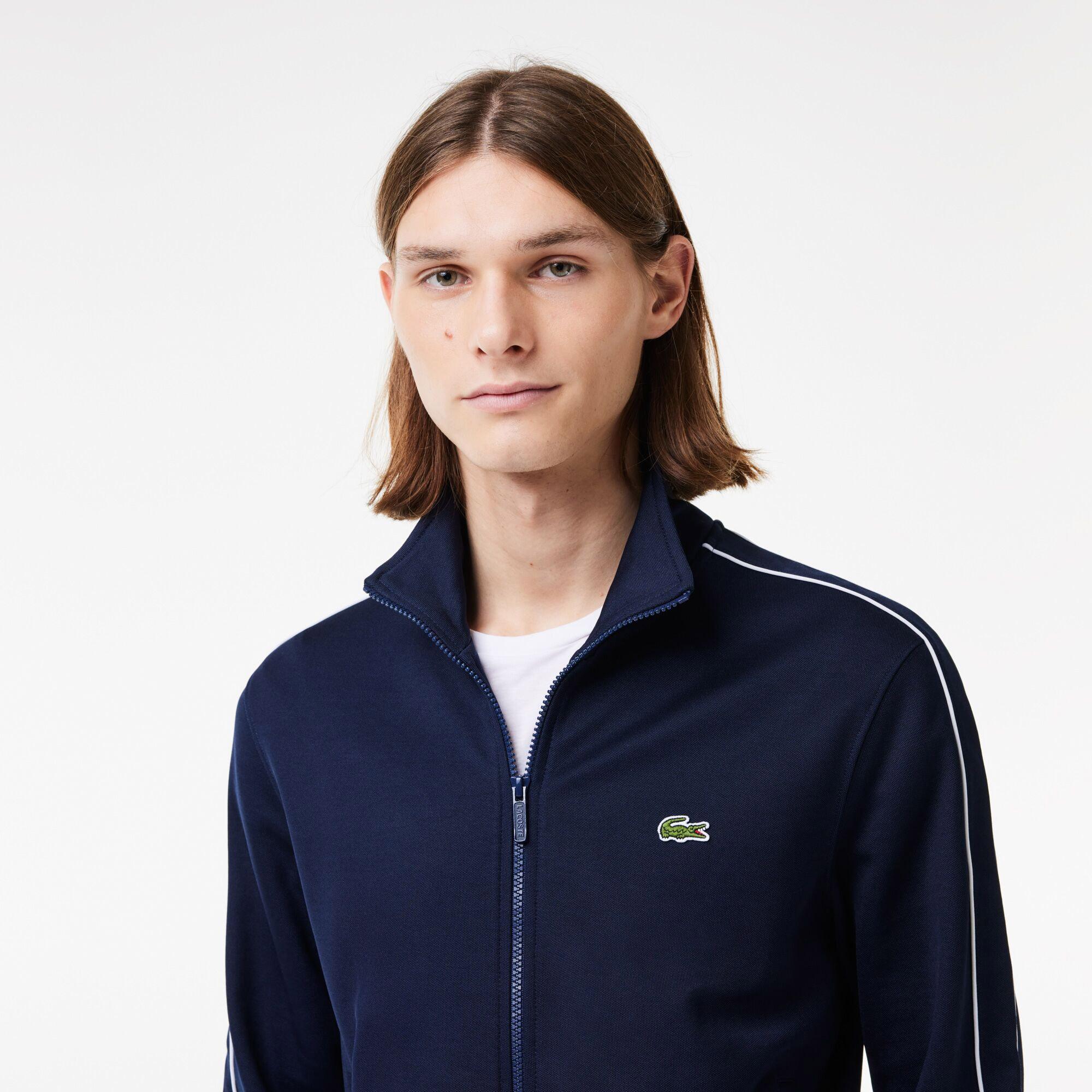 Lacoste Erkek Regular Fit Fermuarlı Lacivert Sweatshirt