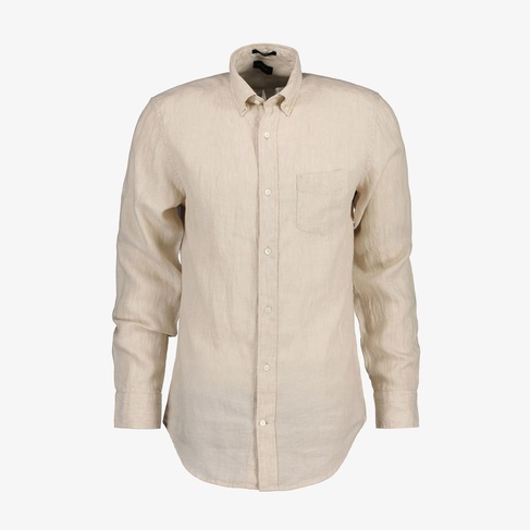  GANT Erkek Bej Regular Fit Keten Gömlek