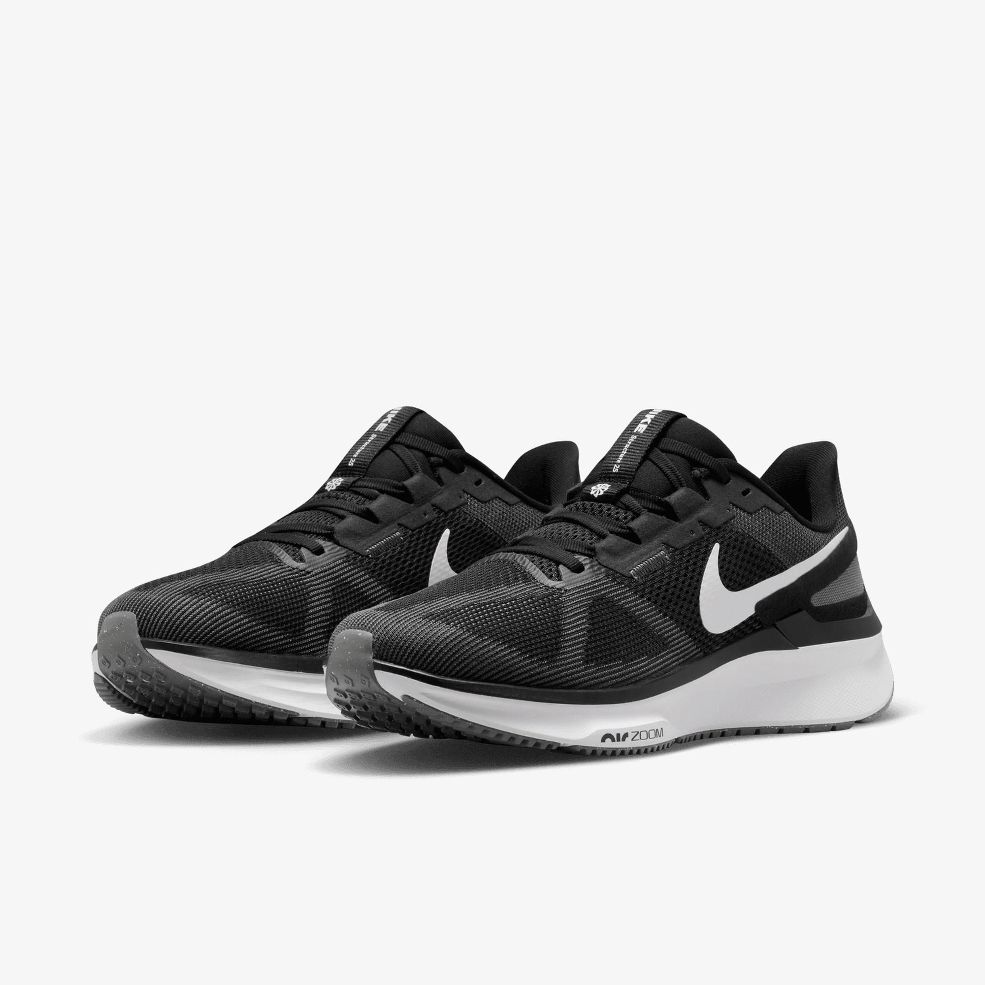 Nike Air Zoom Structure 25 Erkek Siyah Koşu Ayakkabısı