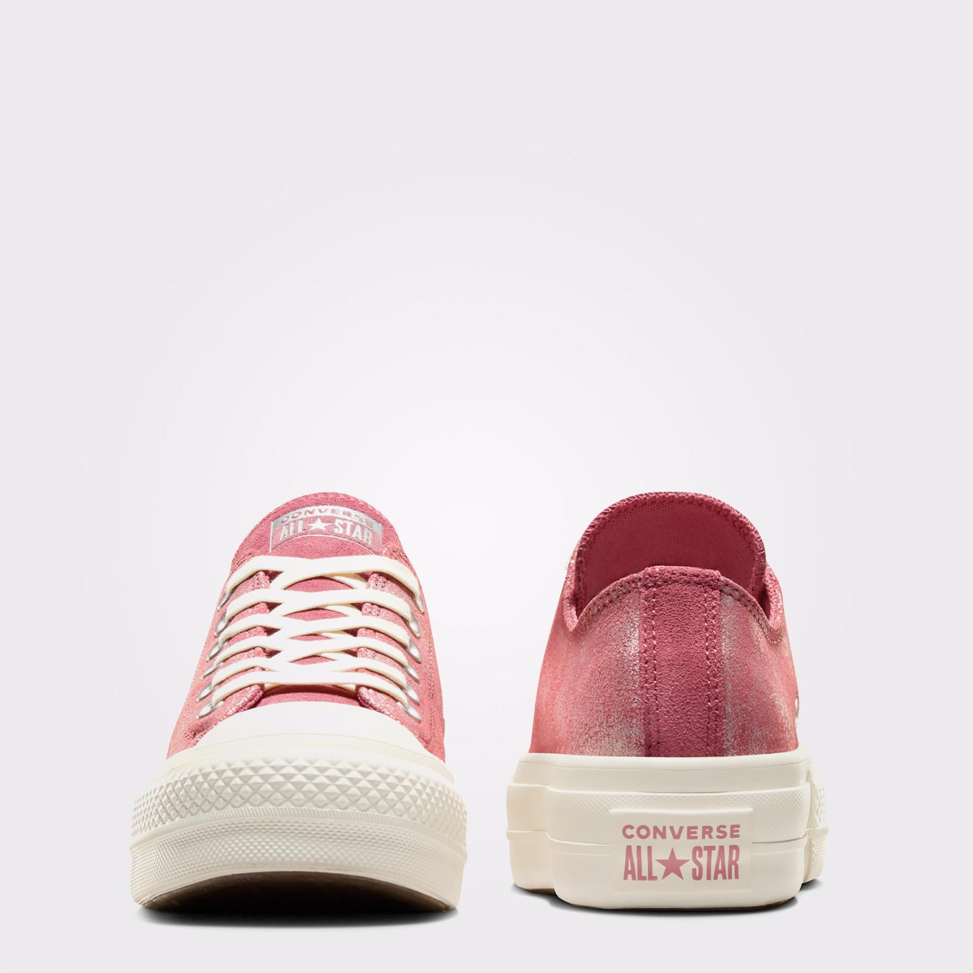 Converse Chuck Taylor All Star Lift Kadın Pembe Süet Platform Sneaker
