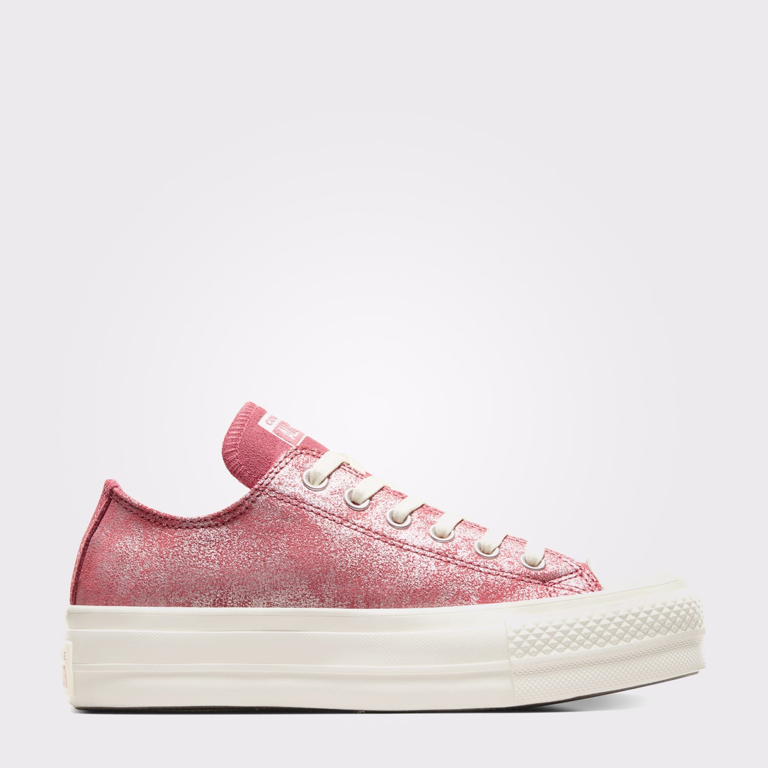 Converse Chuck Taylor All Star Lift Kadın Pembe Süet Platform Sneaker - Görsel 2