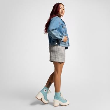  Converse Chuck 70 De Luxe Heel Unisex Mavi Platform Sneaker