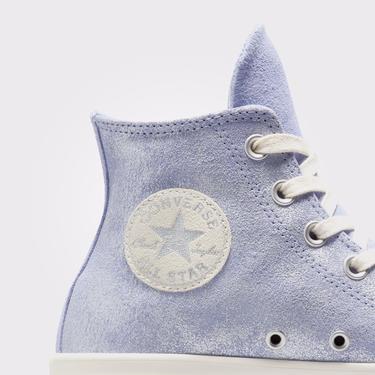  Converse Chuck Taylor All Star Lift Kadın Açık Mavi Süet Platform Sneaker