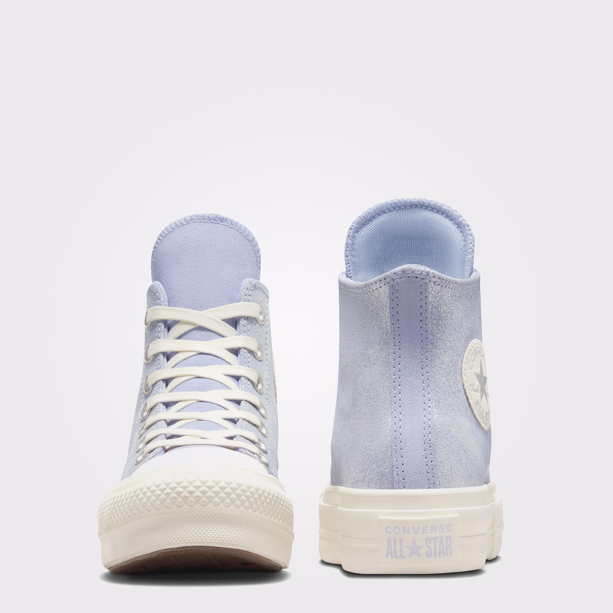 Converse Chuck Taylor All Star Lift Kadın Açık Mavi Süet Platform Sneaker