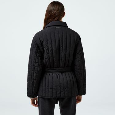  Calvin Klein Padded Vertıcal Quilt Kadın Siyah Ceket