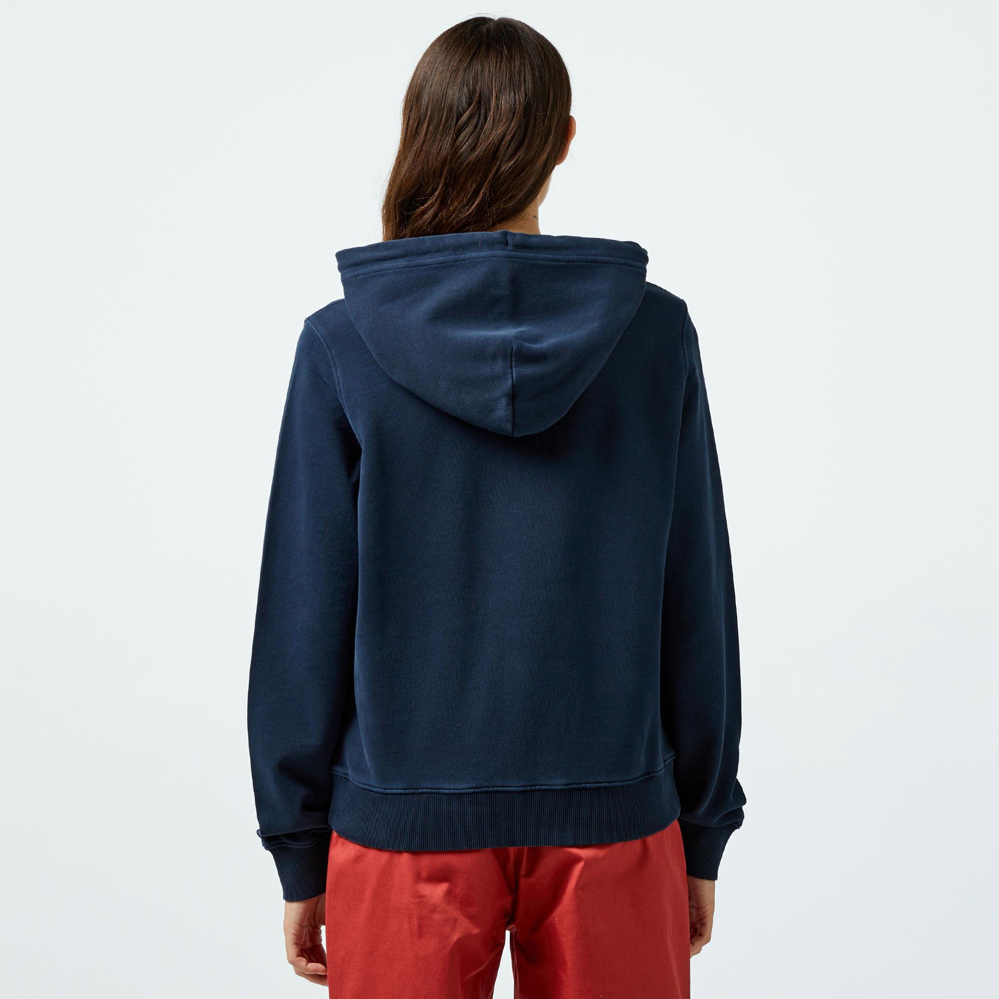 Tommy Hilfiger Jeans Tommy Flag Kadın Lacivert Hoodie