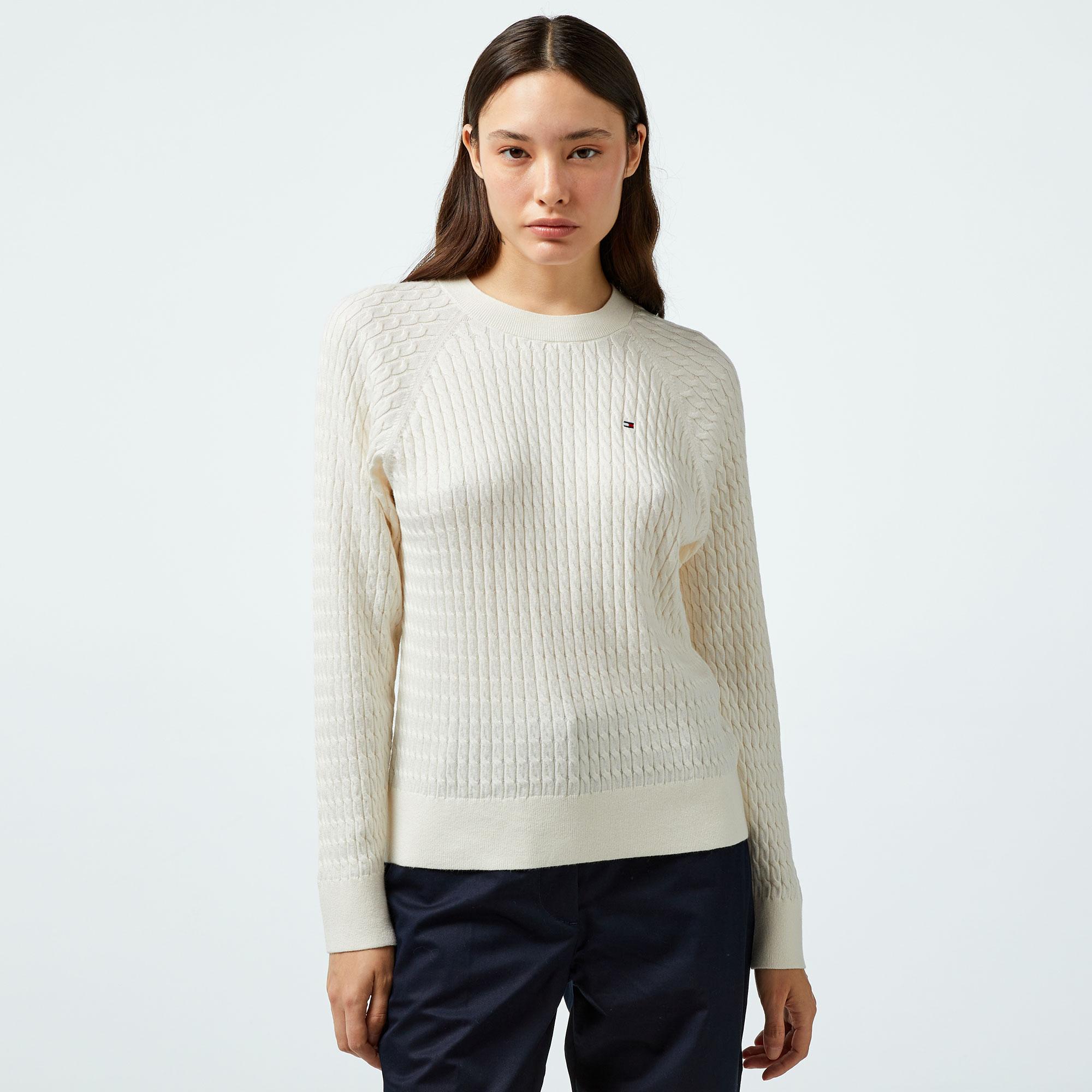 Tommy Hilfiger Kadın Sarı Kazak