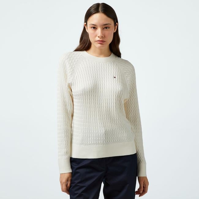  Tommy Hilfiger Kadın Sarı Kazak