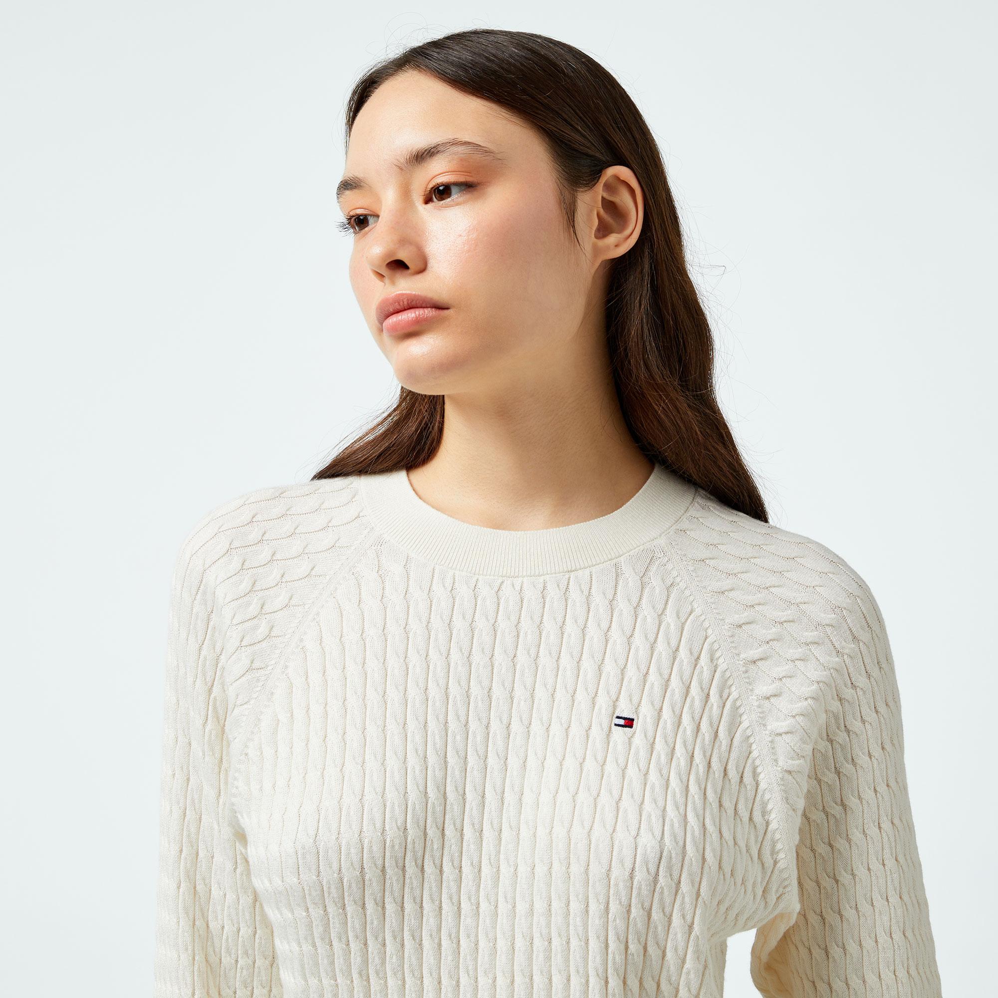 Tommy Hilfiger Kadın Sarı Kazak