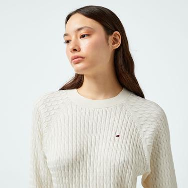  Tommy Hilfiger Kadın Sarı Kazak