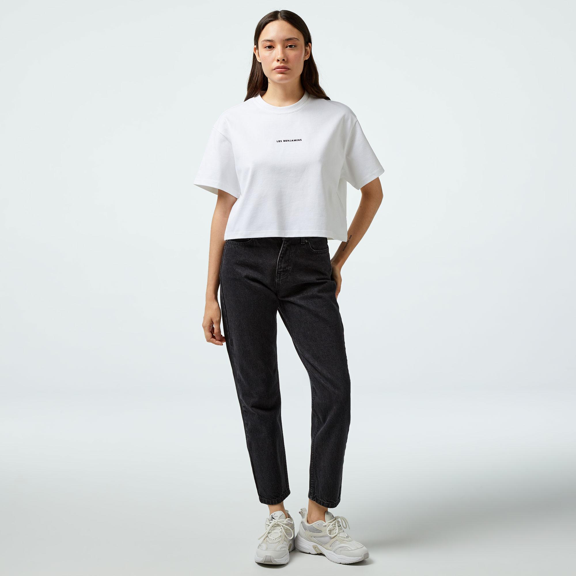 Les Benjamins 409 Kadın Beyaz T-Shirt